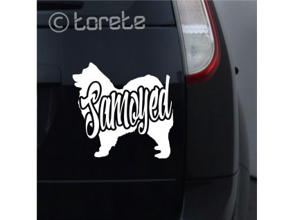 samojed nalepka - samojede aufkleber - samoyed sticker