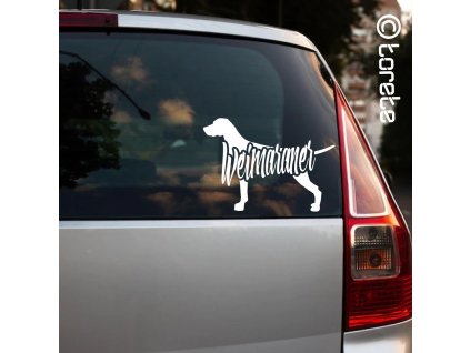 Weimaraner sticker aufkleber vymarak vymarsky ohar nalepka