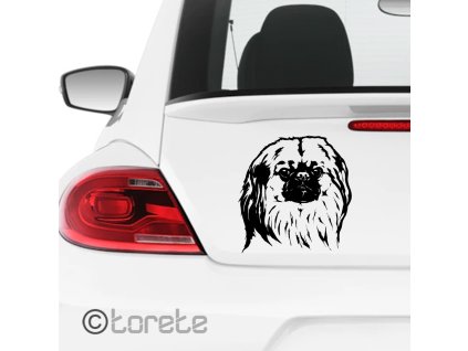 Pekingsky palacovy psik nalepka Pekingese aufkleber sticker