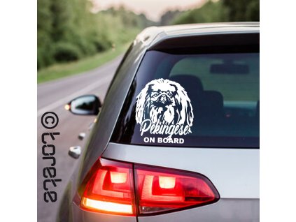 Pekingsky palacovy psik nalepka Pekingese sticker aufkleber