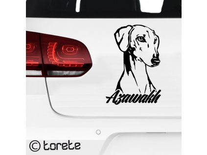 Azawakh sticker aufkleber   autómatrica autocollant de voiture