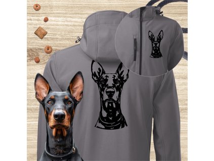 Men's softshell jacket with print according to the photo Softshell-Herrenjacke mit Druck nach Foto softshellová bunda pánská s potiskem podle fotky