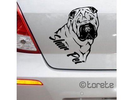 shar pei nalepka sticker aufkleber