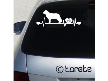bernardin lepka - Saint Bernard sticker - Bernardýn nálepka-Bernhardiner Aufkleber -