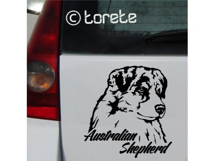 Australský ovčák nalepka - Australischer Schäferhund Aufkleber - Australian Shepherd stickers - australsky ovciak lepka
