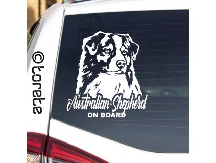 Australian Shepherd sticker - Australský ovčák nálepka - Australischer Schäferhund Aufkleber - australsky ovciak lepka