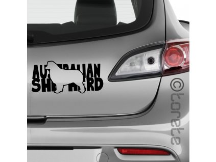 Australian Shepherd sticker - Australský ovčák nálepka-Australischer Schäferhund Aufkleber