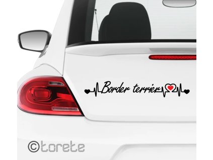Border Terrier sticker aufkleber
