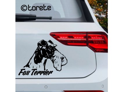 Fox Terrier sticker aufkleber