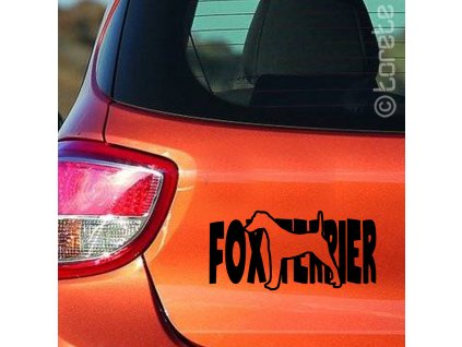 Foxteriér nálepka - Fox Terrier Aufkleber sticker
