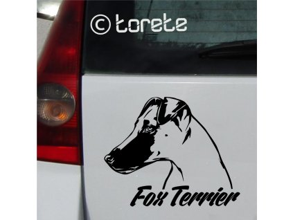 fox terrier sticker aufkleber