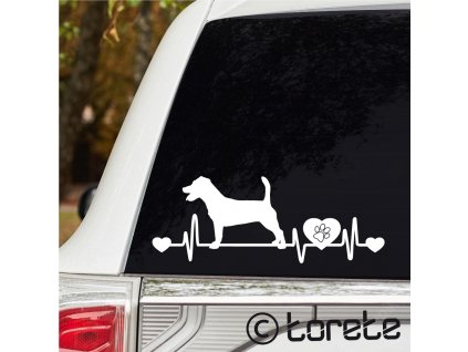 Jack Russell teriér nálepka-Jack Russell Terrier Aufkleber sticker