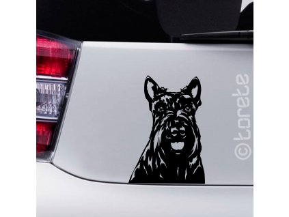 Skotský teriér nálepka - Scottish Terrier aufkleber sticker - Škótsky teriér lepka