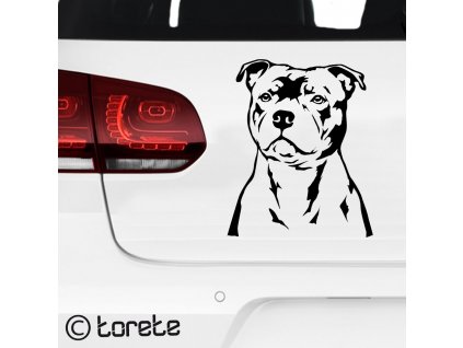 Stafordšírský bulterier nálepka - Staffordshire Bull Terrier sticker aufkleber