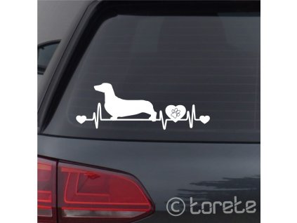 Jazvečík lepka - Dackel aufkleber - Jezevčík nálepka - Dachshund  sticker -