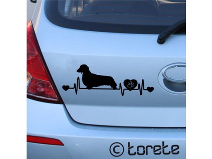 Jazvečík lepka - Dackel aufkleber - Jezevčík nálepka - Dachshund  sticker -