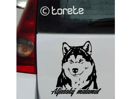 Alijašský malamut nálepka-Alaskischer Malamute Aufkleber Alaskan Malamute sticker