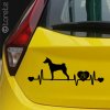 Basenji nálepka-Basenji Aufkleber - congo dog sticker