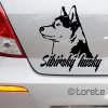 sibiřsky husky nalepka