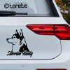 siberian husky aufkleber sticker