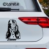 Baset nálepka-Basset Hound Aufkleber