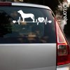 Bavarian Mountain Scent Hound stickers - bavorsky farbiar lepka - Bavorský barvář nálepka-Bayerischer Gebirgsschweißhund Aufkleber