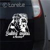 Bulldog anglais autocollant de voiture