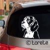 Beagle sticker aufkleber - bigl nalepka lepka