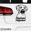 Rhodesian Ridgeback sticker aufkleber   naklejka na samochód    autómatrica  autocollant de voiture