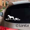 Slovenský kopov nálepka-Slowakische Schwarzwildbracke Aufkleber - Slovak Hound aufkleber sticker
