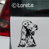 Irish Red Setter sticker aufkleber