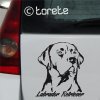 Labrador retriever sticker aufkleber  naklejka na samochód    autómatrica  autocollant de voiture