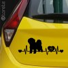 Bichon frise sticker - Bišonek nálepka-Bichon frise Aufkleber