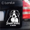 Bouvier bernois autocollant de voiture
