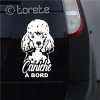 Autocollant Caniche