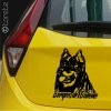 Berger de Bohême Chodský pes autocollant de voiture