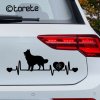 Chodský pes nalepka -Chodenländer Hund Aufkleber - Bohemian shepherd sticker