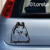 Langhaarcollie Aufkleber