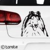 Langhaarcollie Aufkleber - Kolie nálepka - Rough Collie sticker - DLHOSRSTÁ KÓLIA lepka