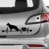 German Shepherd sticker - Německý ovčák nálepka - Deutscher Schäferhund Aufkleber