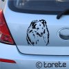 sheltie sticker aufkleber nalepka naklejka na samochód    autómatrica  autocollant de voiture