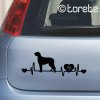 Irish Wolfhound sticker - Irský vlkodav nálepka - Irischer Wolfshund Aufkleber