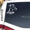 Petit lévrier italien autocollant de voiture