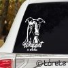 Autocollant / Sticker Lévrier Whippet