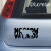 Moskevský strážní pes nálepka-Moskauer Wachhund Aufkleber - Moscow Watchdog sticker