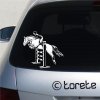 Kun Parkur nalepka -Show jumping horse sticker - Springreiten aufkleber