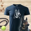 triko s potiskem podle fotky se psem _ T-shirt with a dog _ Herren-T-Shirt mit Hund