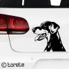 doberman lepka - Dobrman nálepka - Dobermann aufkleber sticker autómatrica autocollant de voiture