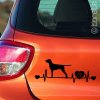 Auvergne Pointer sticker -Auvergneský  stavač lepka - Auvergneský ohař nálepka-Braque d’Auvergne Aufkleber