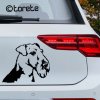 Erdelteriér nálepka - Airedale Terrier sticker aufkleber